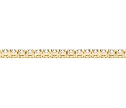 Lab Grown Round Diamond Tennis Bracelet in 14k Yellow Gold (10 cctw F/G VS2/SI1) by Bids.com