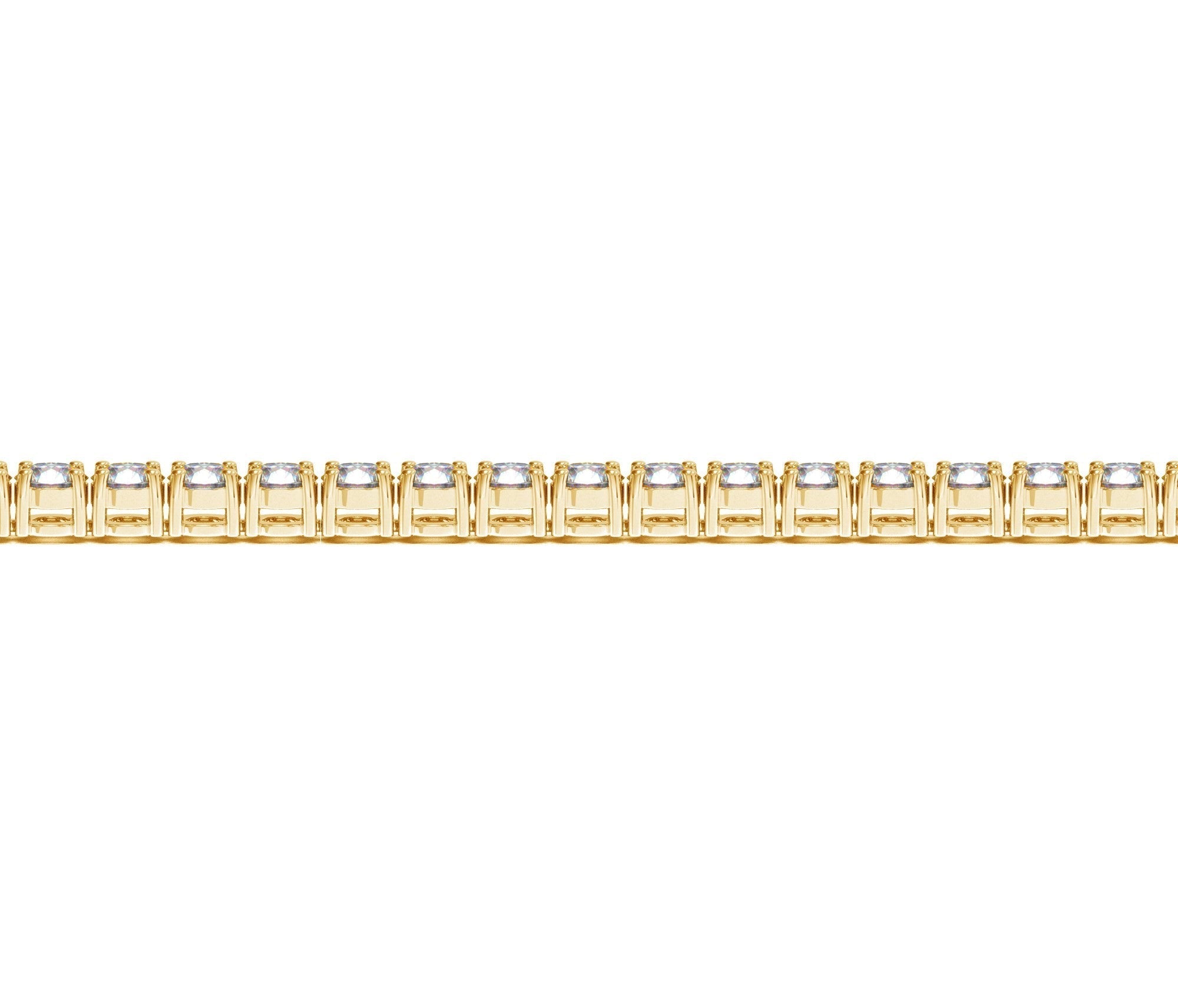 Lab Grown Round Diamond Tennis Bracelet in 14k Yellow Gold (10 cctw F/G  VS2/SI1) 