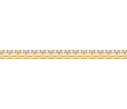 Lab Grown Round Diamond Tennis Bracelet in 14k Yellow Gold (10 cctw F/G  VS2/SI1) 