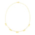 14k Yellow Gold Necklace with Circle Dangle Stations by Avera Group