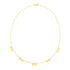 14k Yellow Gold Necklace with Circle Dangle Stations 