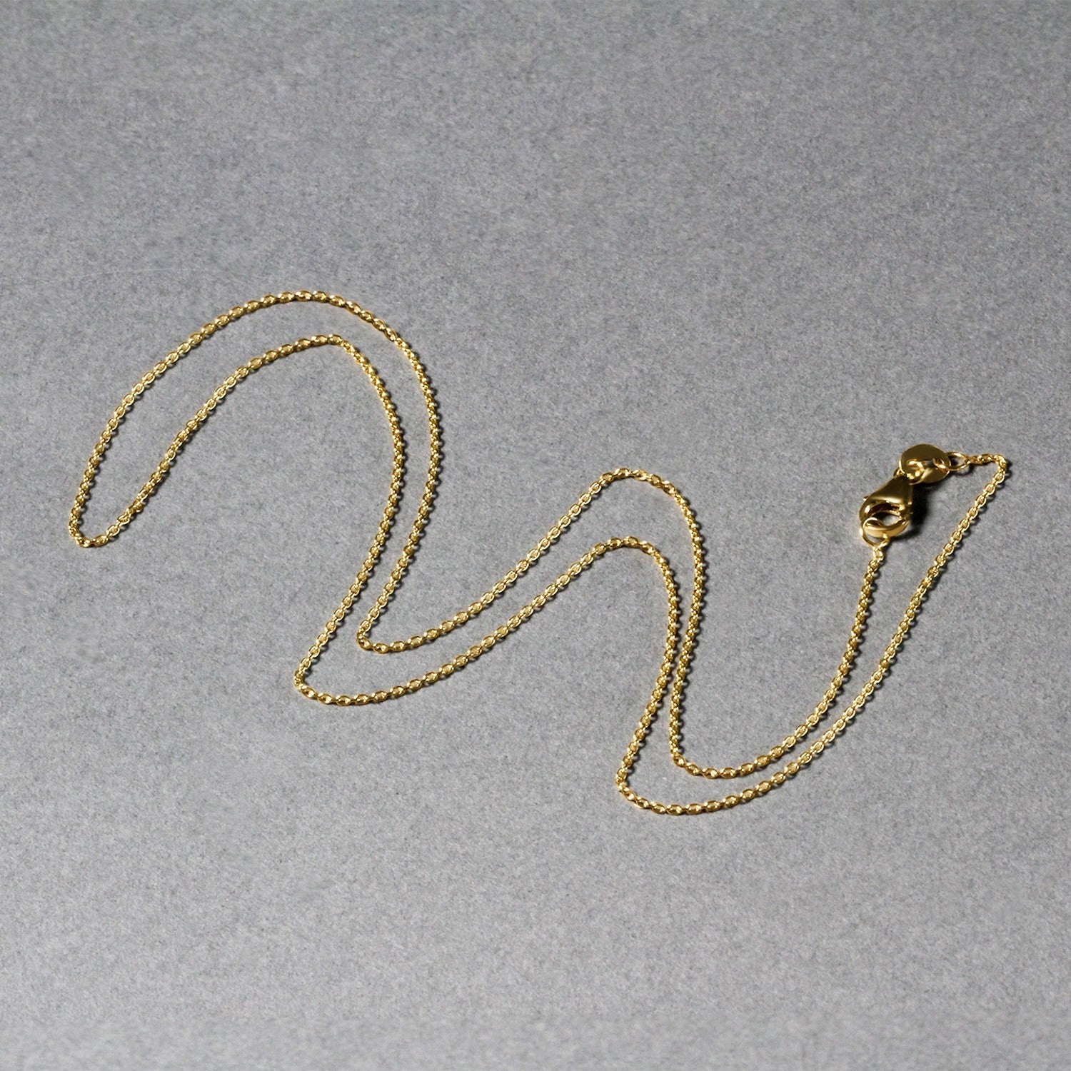 14k Yellow Gold Oval Cable Link Chain (0.97 mm)  DestGlow