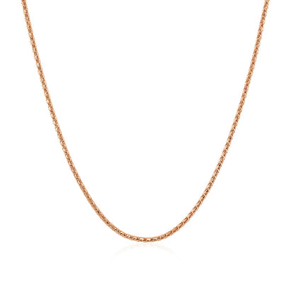 14k Rose Gold Adjustable Popcorn Chain (1.30 mm) - DestGlow