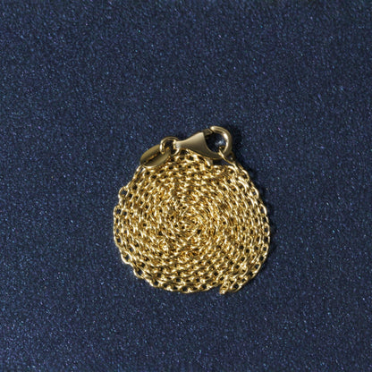 14k Yellow Gold Round Cable Link Chain 1.5mm - DestGlow