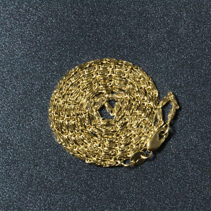Diamond Cut Fancy Links Pendant Chain in 14k Yellow Gold (1.5mm) by Bids.com
