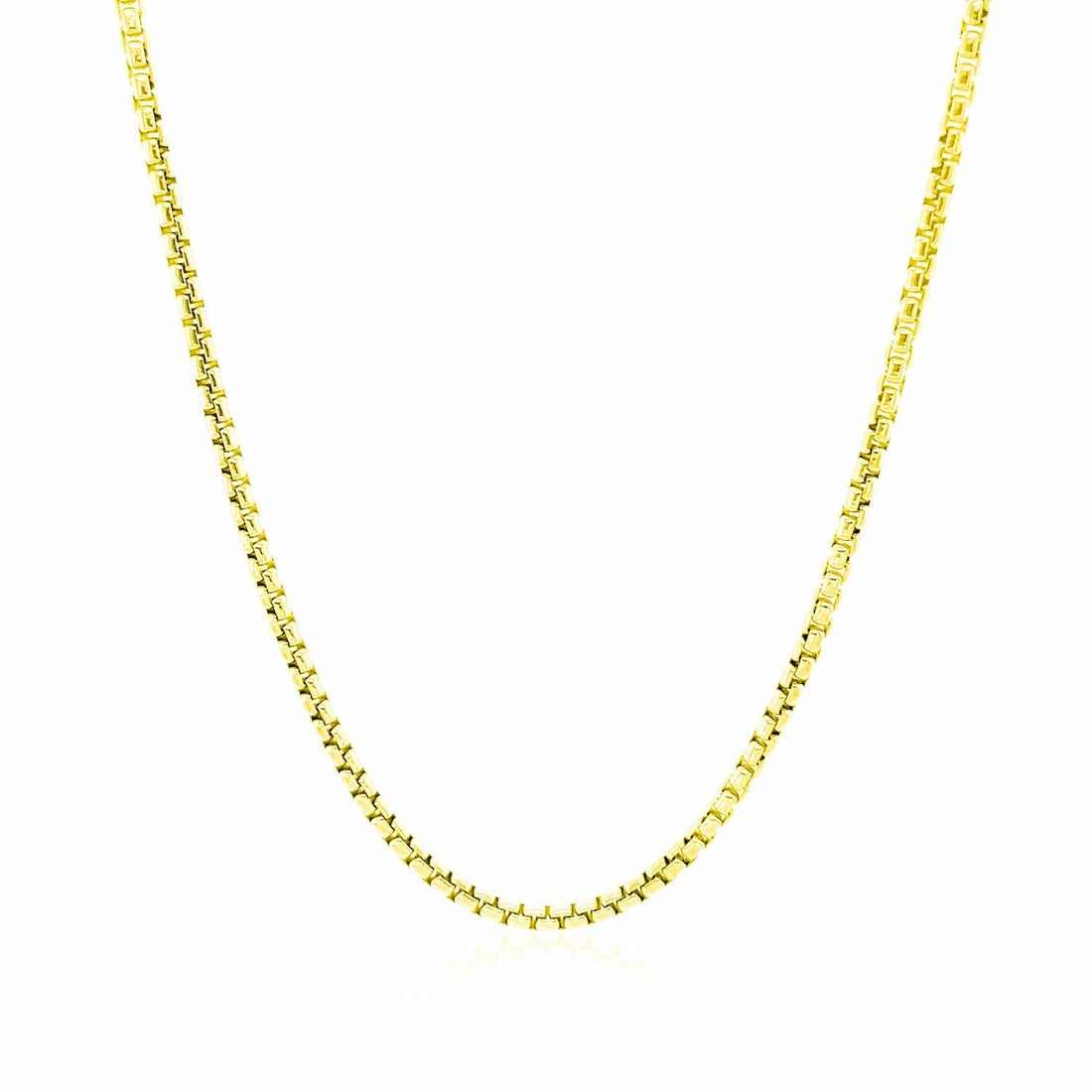14k Yellow Gold Round Box Chain (1.8 mm) 