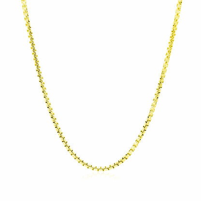 14k Yellow Gold Round Box Chain 1.7mm by Bids.com
