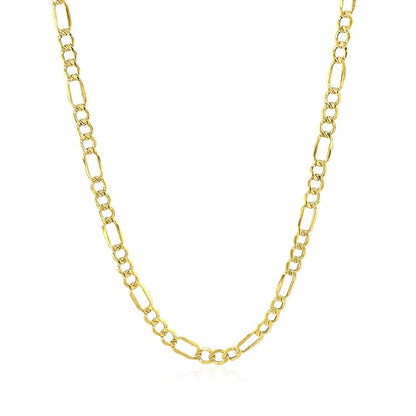 3.5mm 14k Yellow Gold Lite Figaro Chain by Bids.com