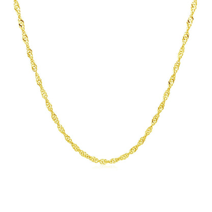 10k Yellow Gold Singapore Chain (1.50 mm) 