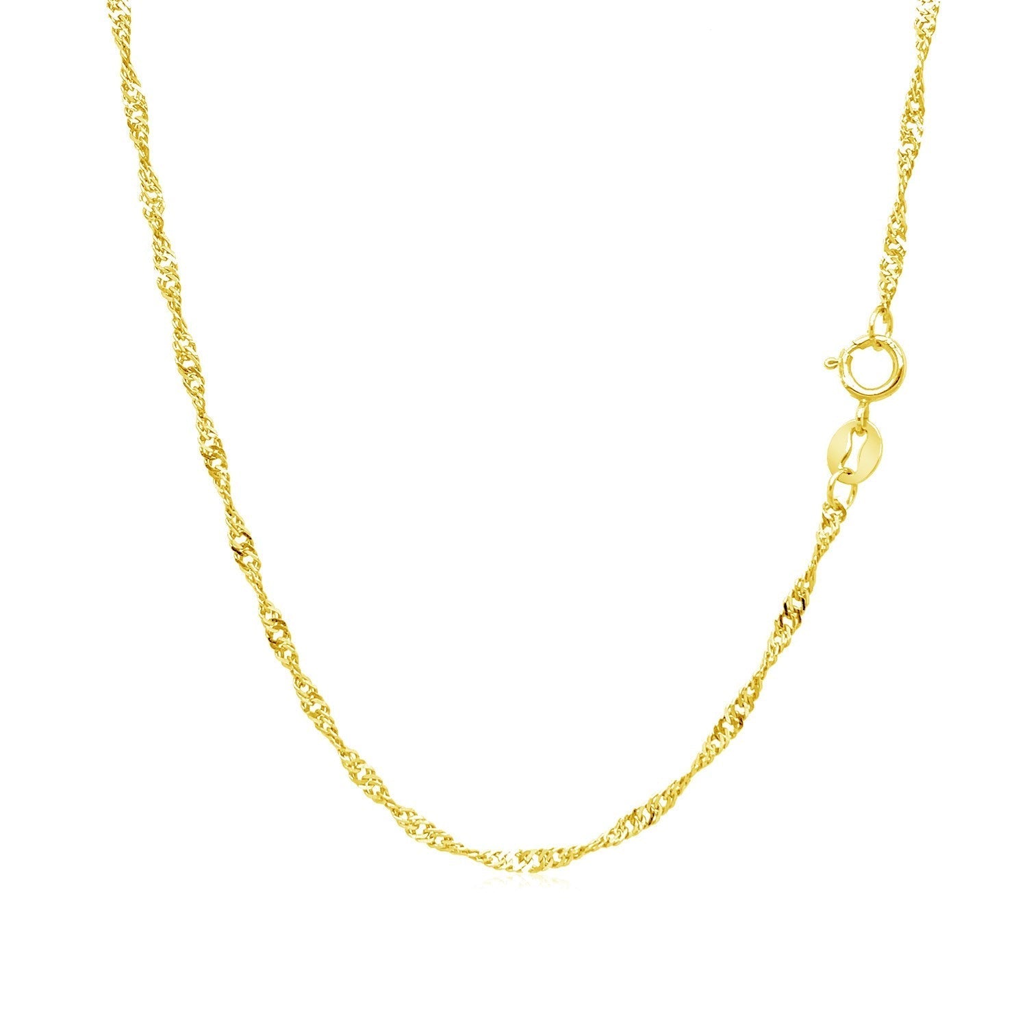 10k Yellow Gold Singapore Chain (1.50 mm) 