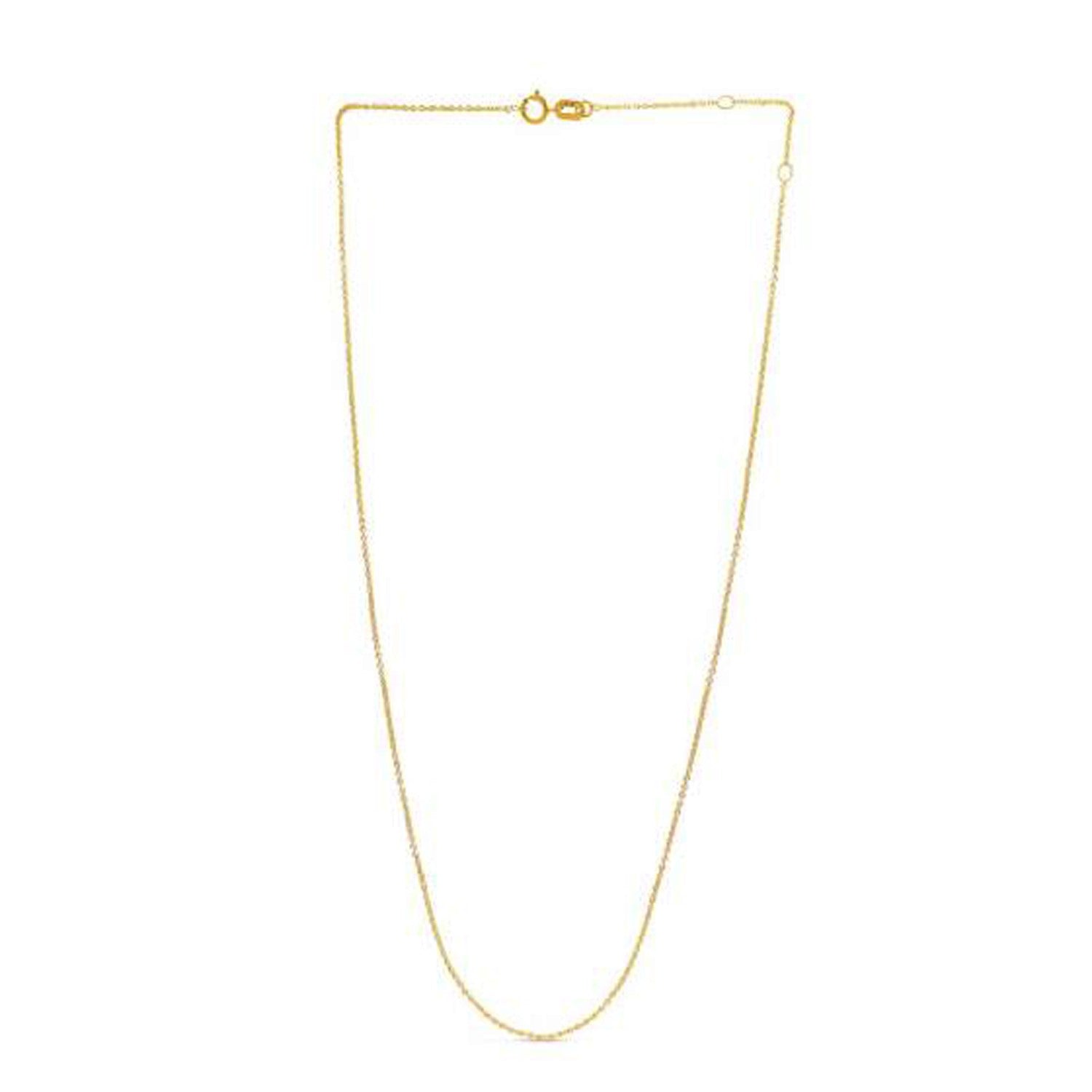 Adjustable Cable Chain in 14k Yellow Gold (0.97 mm) by Bids.com