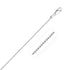 14k White Gold Diamond-Cut Bead Chain (1.10 mm) by Avera Group
