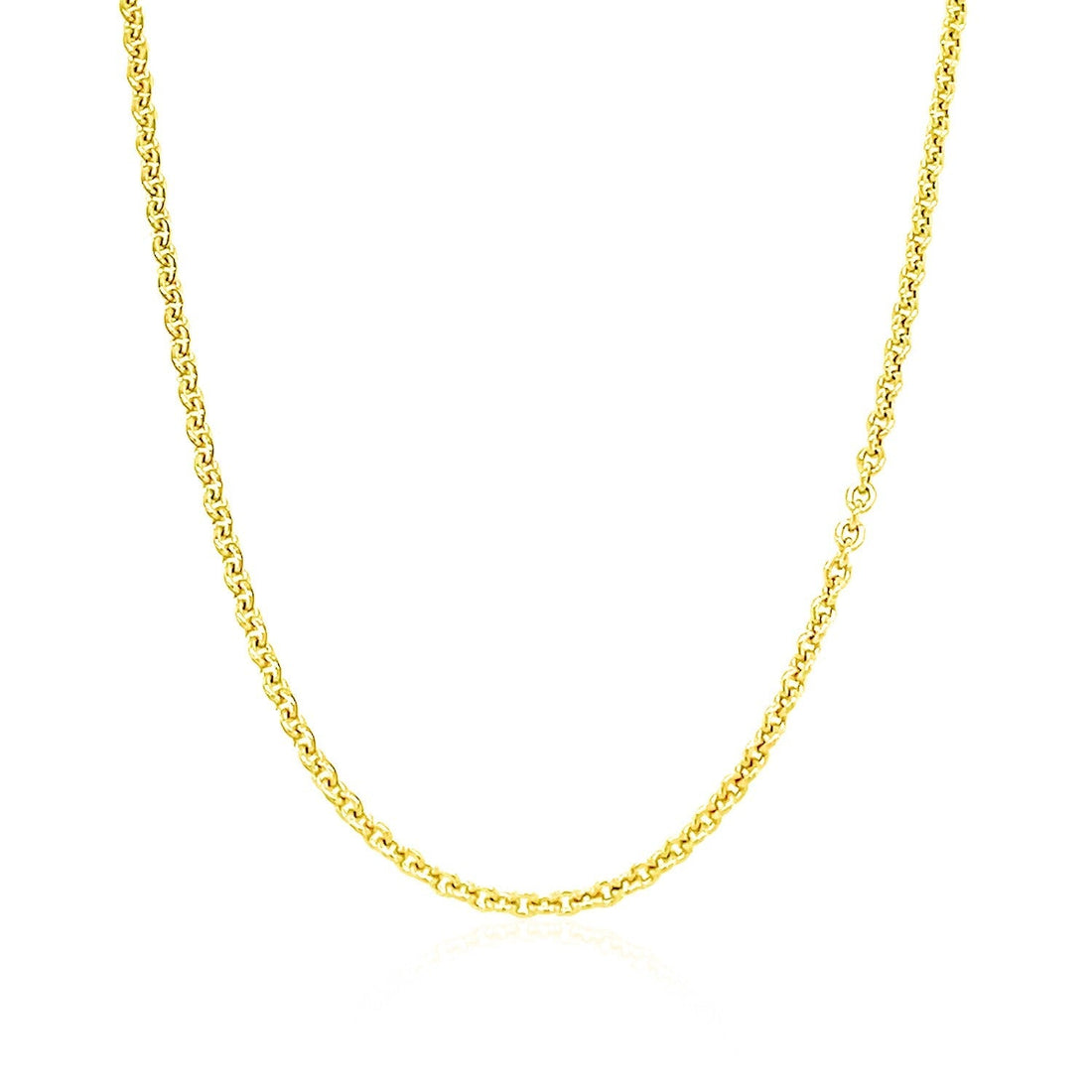 14k Yellow Gold Forsantina Lite Cable Link Chain (1.80 mm) 