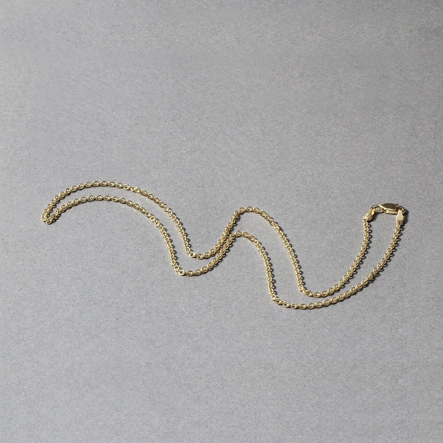 14k Yellow Gold Forsantina Lite Cable Link Chain (1.80 mm) 
