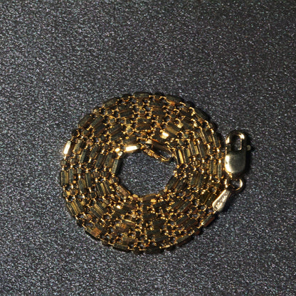 14k Yellow Gold Diamond-Cut Alternating Bead Chain 1.5mm by Bids.com