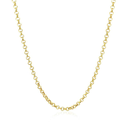 14k Yellow Gold Rolo Chain (2.50 mm)
