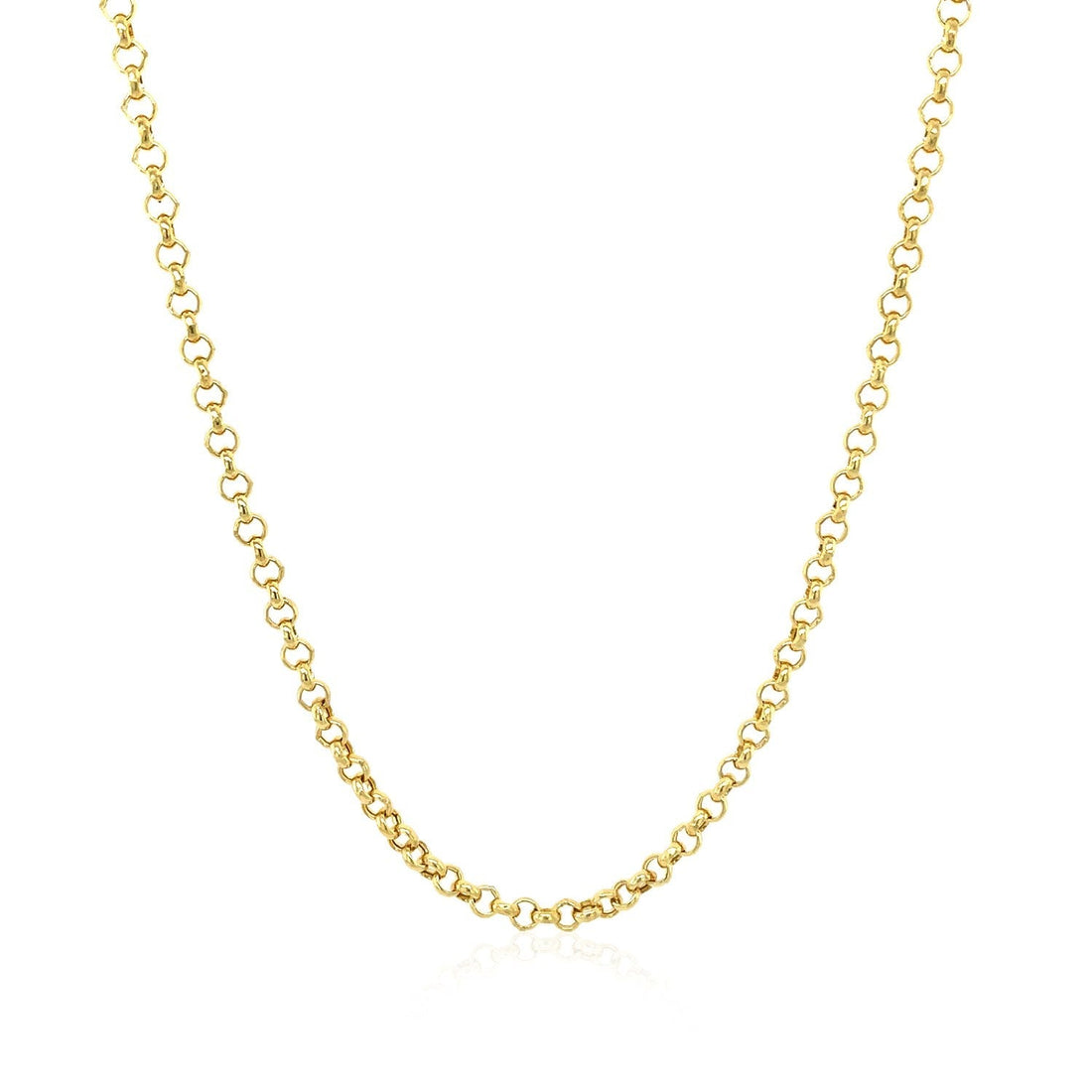 14k Yellow Gold Rolo Chain (2.5 mm) 