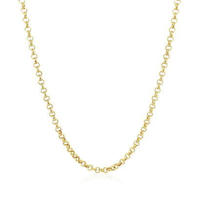 14k Yellow Gold Rolo Chain (2.50 mm) 