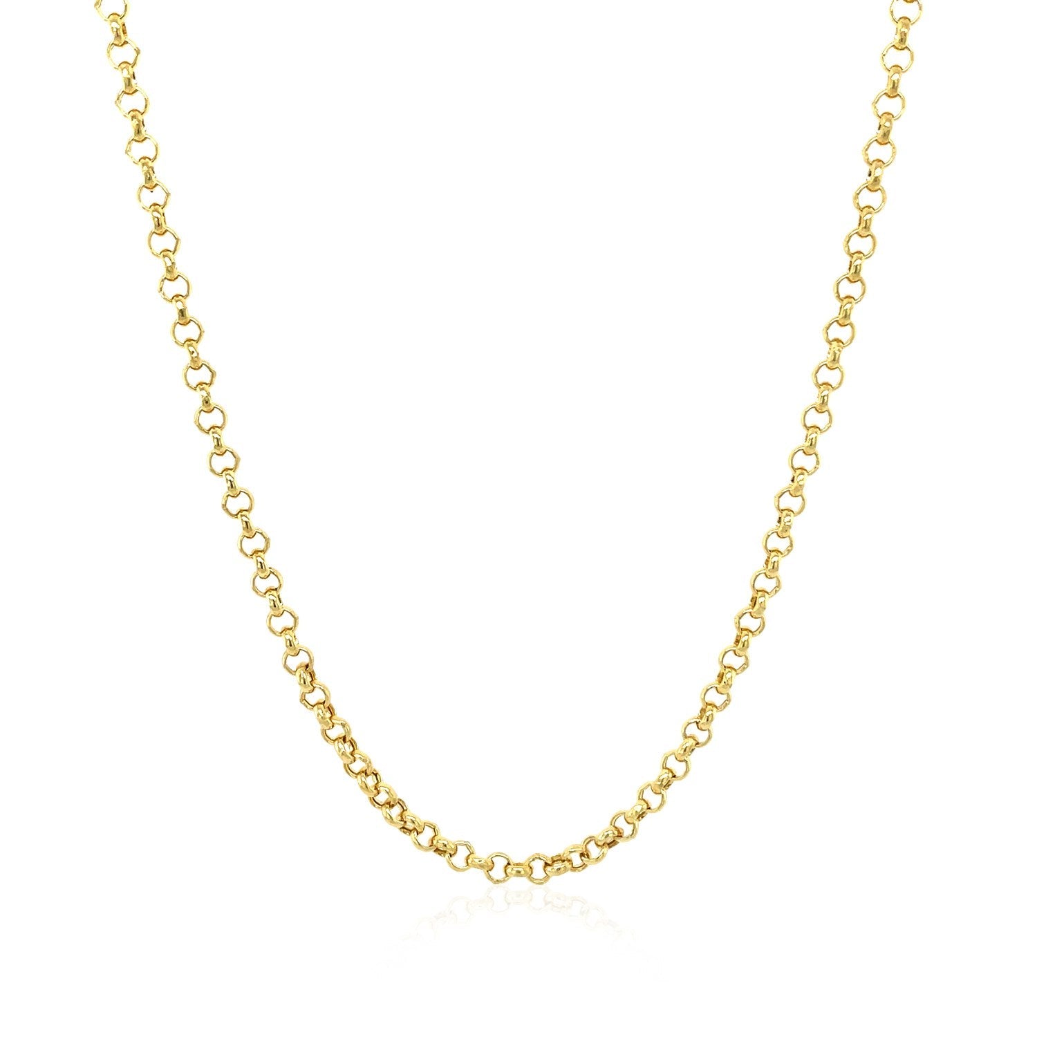 2.3mm 14k Yellow Gold Rolo Chain by Bids.com