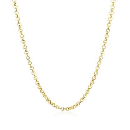 2.3mm 14k Yellow Gold Rolo Chain by Bids.com