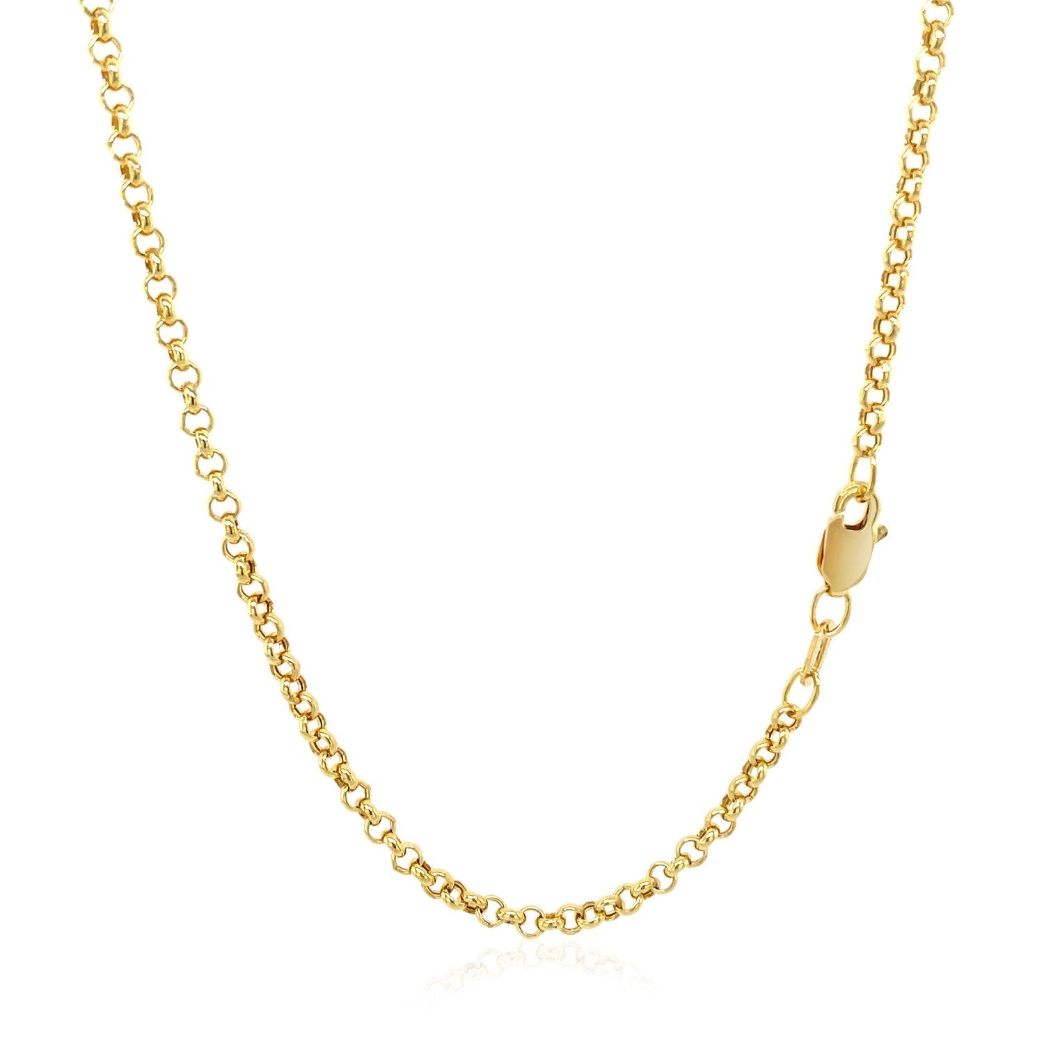 2.3mm 14k Yellow Gold Rolo Chain by Bids.com