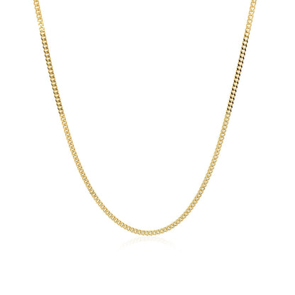 14k Yellow Gold Gourmette Chain (1.40 mm) 