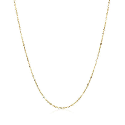 10k Yellow Gold Singapore Chain 0.8mm (0.80 mm)