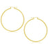 14k Yellow Gold Polished Hoop Earrings (2x55mm) - earrings