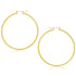 14k Yellow Gold Polished Hoop Earrings (2x55mm) 