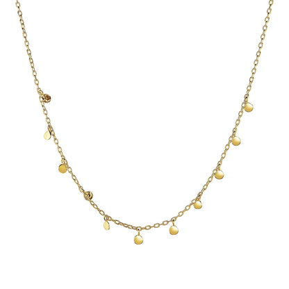 Choker Necklace with Hammered Beads in 14k Yellow Gold by Bids.com