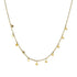 Choker Necklace with Hammered Beads in 14k Yellow Gold 