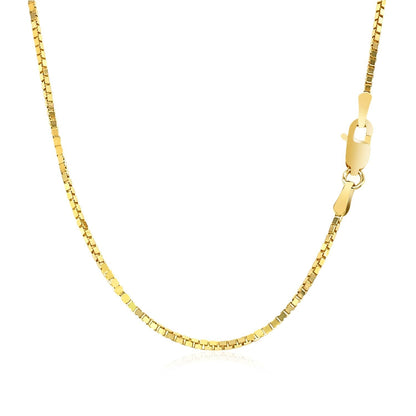 14k Yellow Gold Classic Box Chain (1.10 mm) 