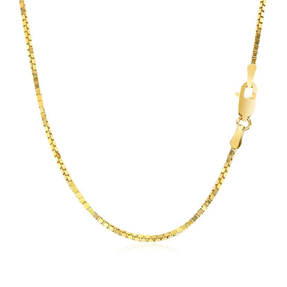 14k Yellow Gold Classic Box Chain 1.1mm by Bids.com