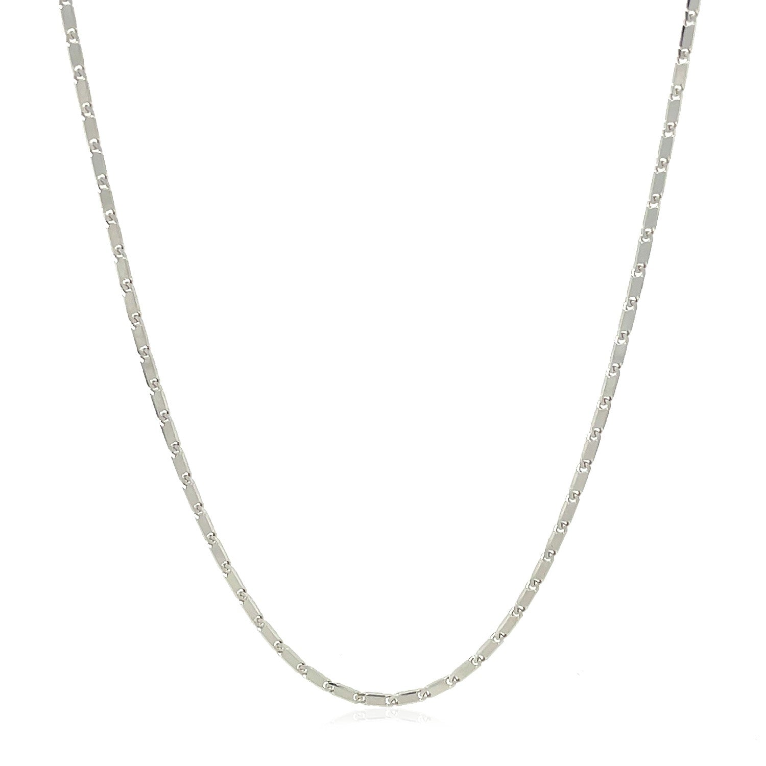 14k White Gold Lumina Pendant Chain 1.0mm by Bids.com