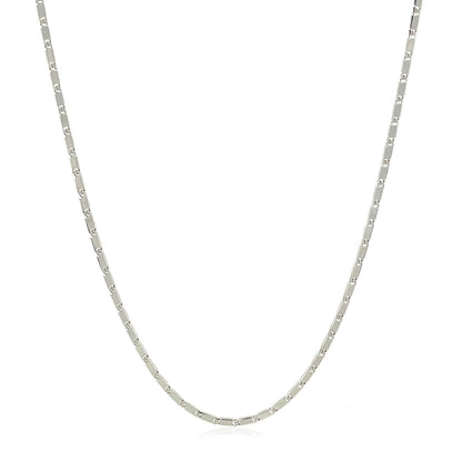 14k White Gold Lumina Pendant Chain 1.0mm by Bids.com