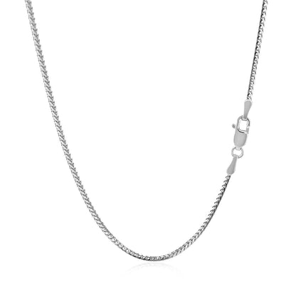 14k White Gold Franco Chain 1.2mm by Bids.com