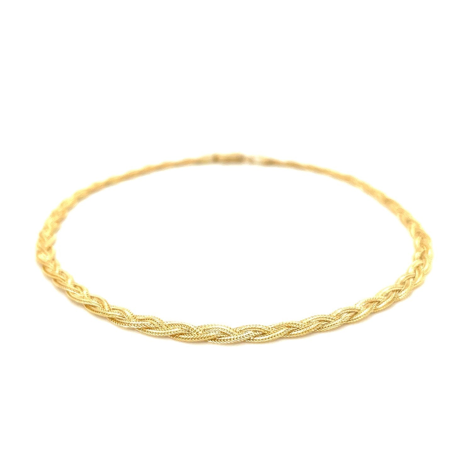 14k Yellow Gold Braided Bracelet  (3.50 mm) 