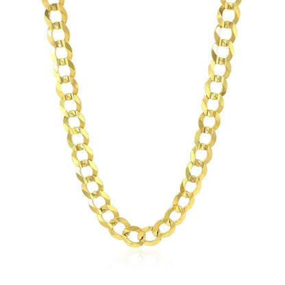 10k Yellow Gold Curb Chain (7.00 mm)