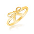 14k Yellow Gold Bow Ring - rings