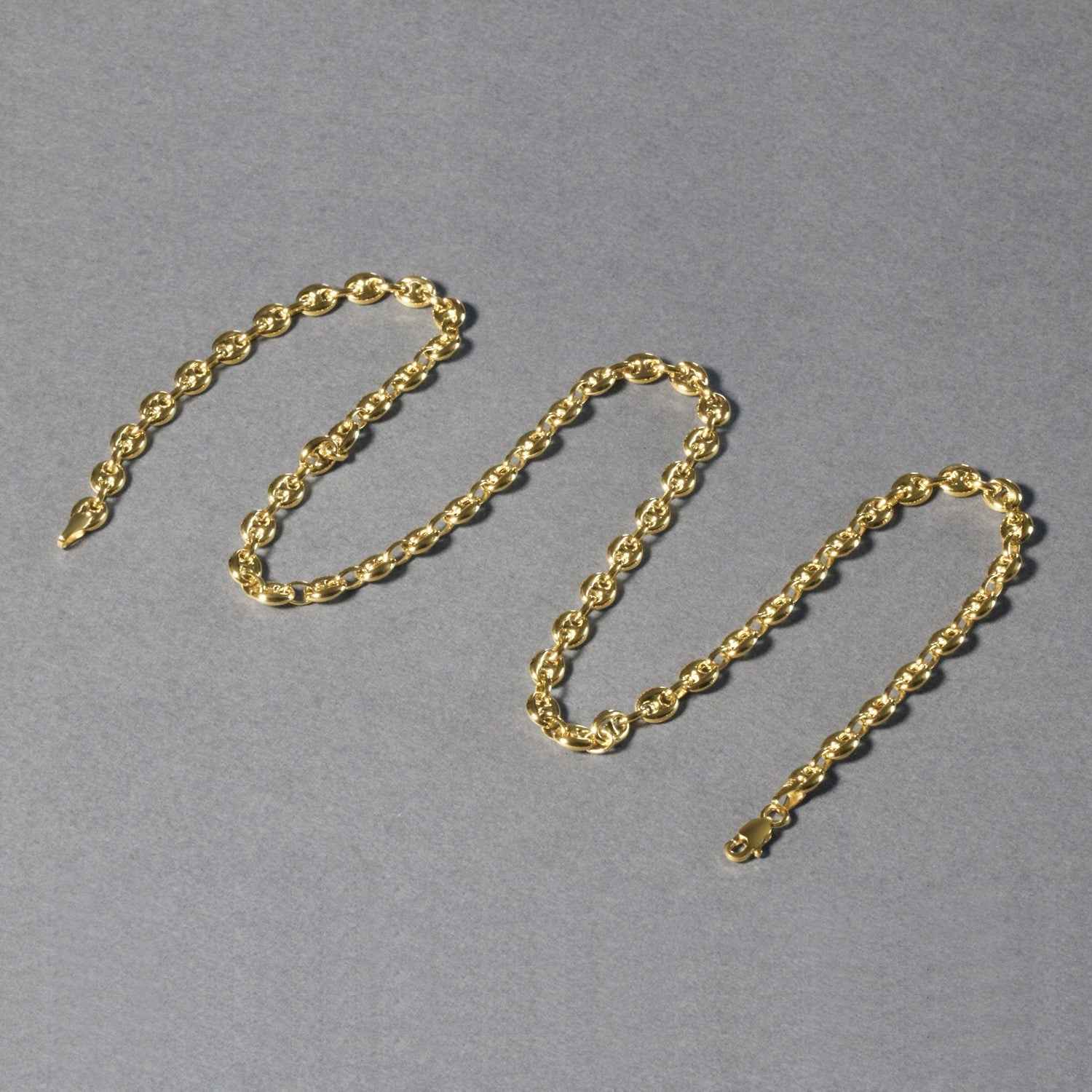 14k Yellow Gold Puffed Mariner Link Chain (4.70 mm)