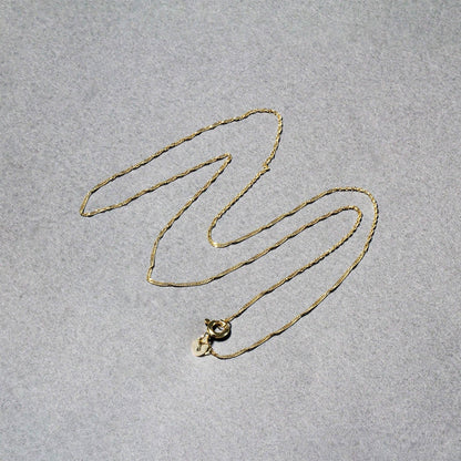 14k Yellow Gold Singapore Chain 0.8mm (0.81 mm) 