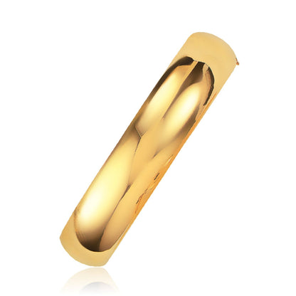 Classic Bangle in 14k Yellow Gold (13.5mm) by Bids.com