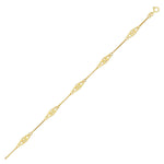 14k Yellow Gold Infinity Ankle Bracelet