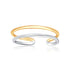 14k Two-Tone Gold Toe Ring with a Fancy Open Wire Style - rings
