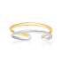 14k Two-Tone Gold Toe Ring with a Fancy Open Wire Style by Avera Group