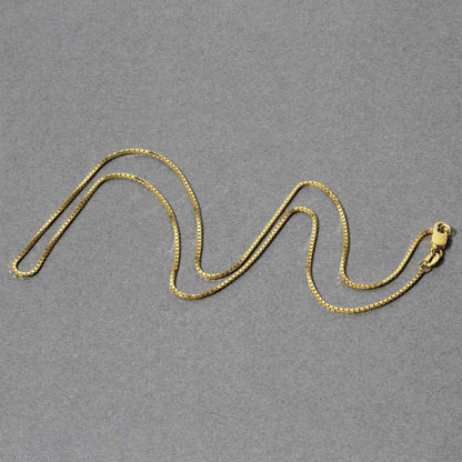 10k Yellow Gold Classic Box Chain 1.0mm
