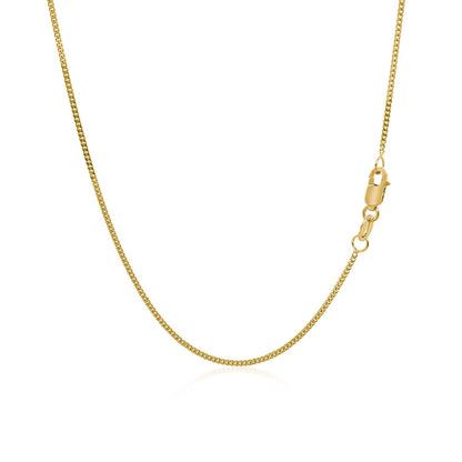 14k Yellow Gold Gourette Chain 1.0mm (1.00 mm) - DestGlow