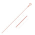 14k Rose Gold Diamond Cut Round Wheat Chain (0.60 mm) 