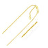 10k Yellow Gold Adjustable Rope Chain 1.0mm by Avera Group