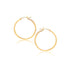 14k Yellow Gold Polished Hoop Earrings (2x40mm) by Avera Group